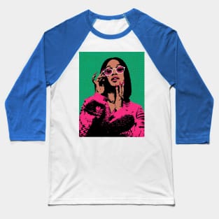 Cardi B pop art Baseball T-Shirt